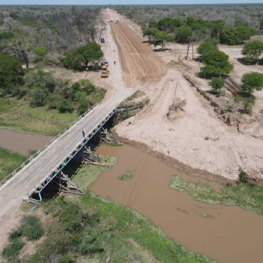 Avanza la pavimentaci&oacute;n de la ruta 3 que conecta Villa R&iacute;o Bermejito y El Espinillo