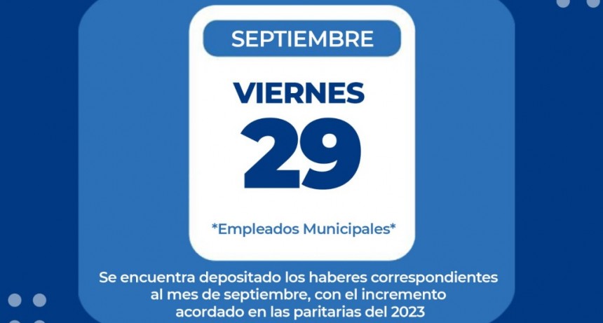 Municipales cobrar&aacute;n sus haberes con aumento del 7,5 porciento