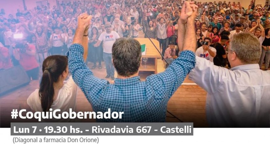 Hoy acto de cierre de campa&ntilde;a de Capitanich en Castelli