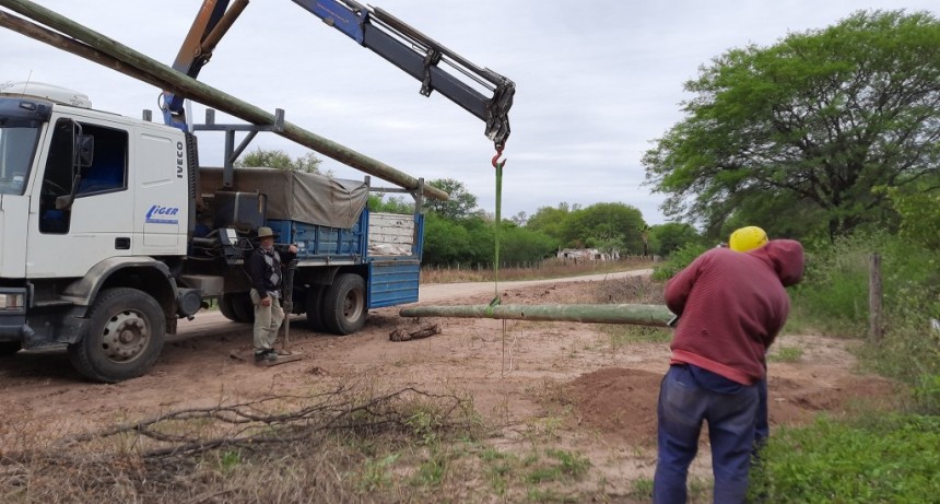 Llego la energ&iacute;a el&eacute;ctrica al paraje el Juramento de Castelli