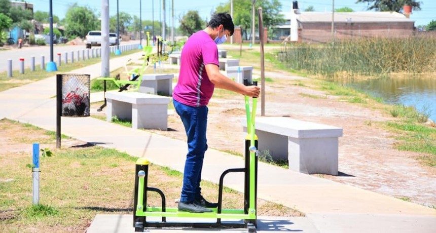 El Municipio instal&oacute; juegos biosaludable en el nuevo Parque 3 de Octubre