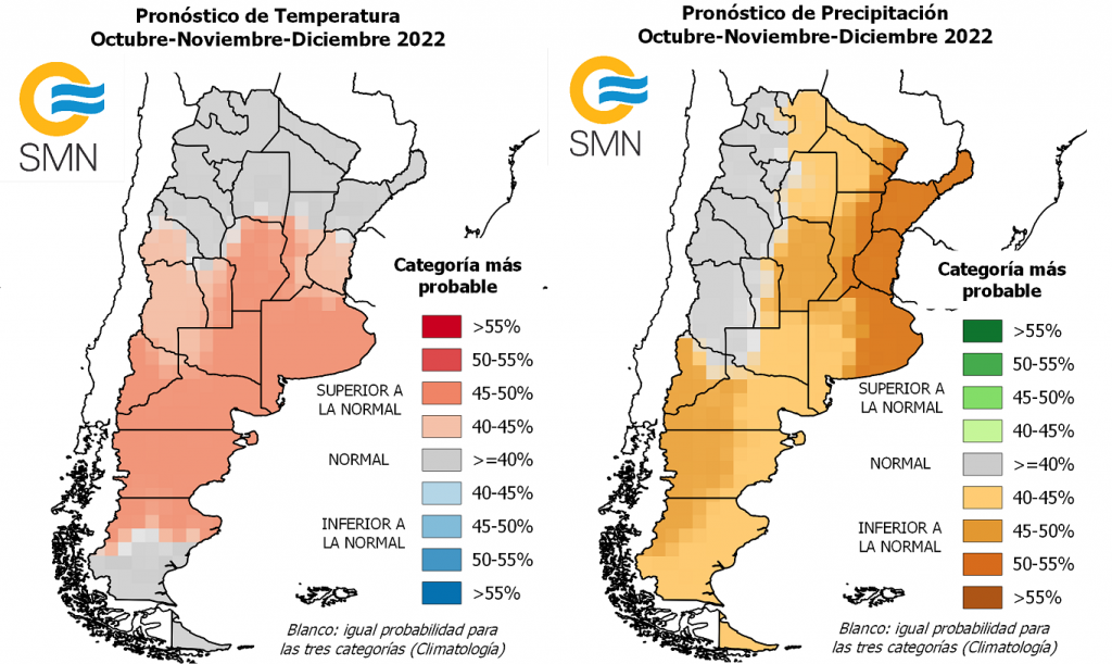 Chaco, entre las provincias con lluvias inferiores a las normales para el último trimestre del año
