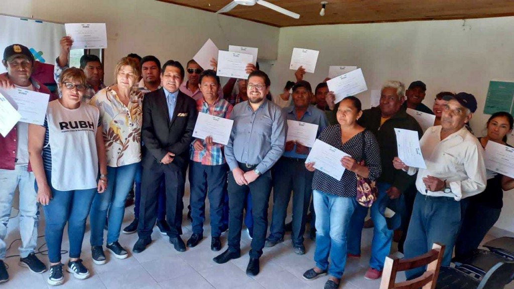 Acceso a la tierra: Se entregaron 200 certificados de Hábitat en El Espinillo