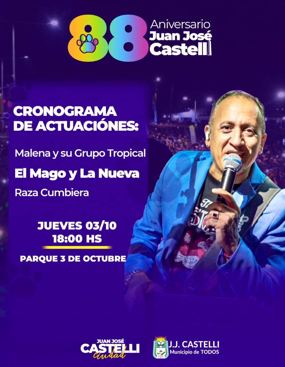 Gran Celebración del 88º Aniversario de Juan José Castelli