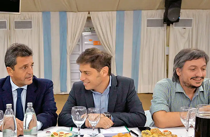 Kicillof, Massa y M&aacute;ximo acordaron armar un Frente Nacional con otros partidos