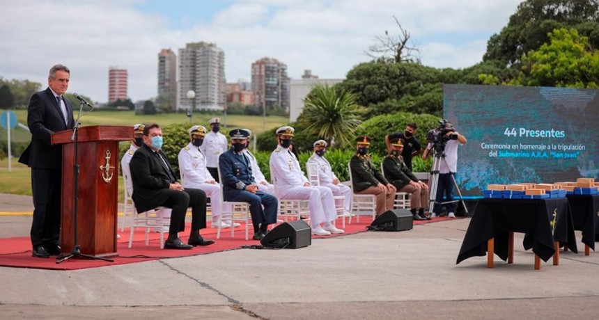Homenajearon a los 44 tripulantes del ARA San Juan