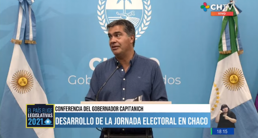Capitanich agradeci&oacute; al pueblo del Chaco por su participaci&oacute;n en una jornada caracterizada por la tormenta y la lluvia