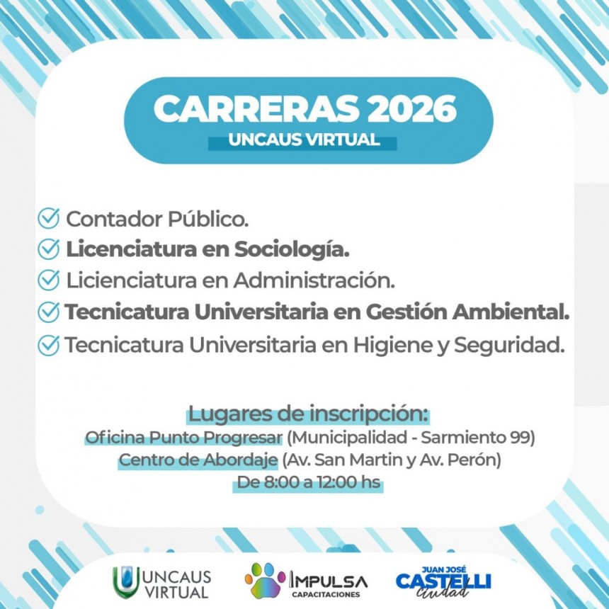 Ya podés inscribirte en las Carreras 2026 de UNCAUS Virtual