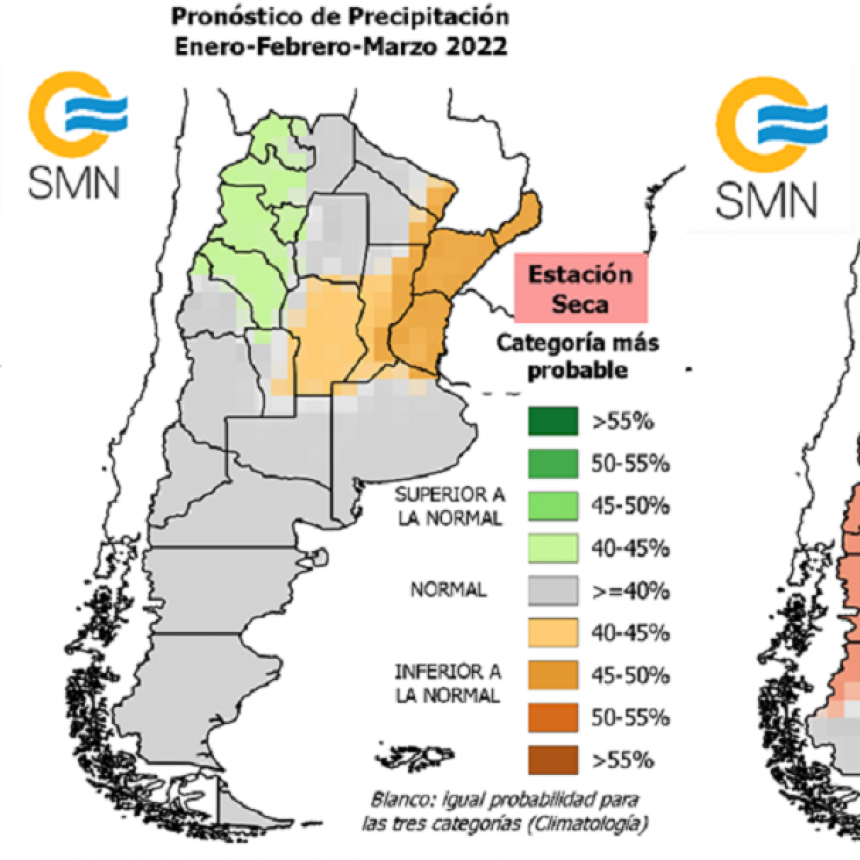 Pronostican lluvias por debajo de lo normal para el litoral argentino