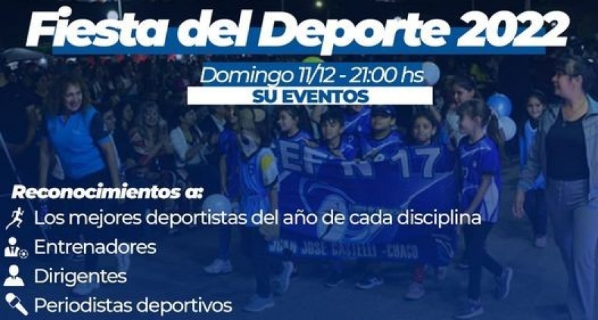 Se reprograma la fiesta del deporte 2022