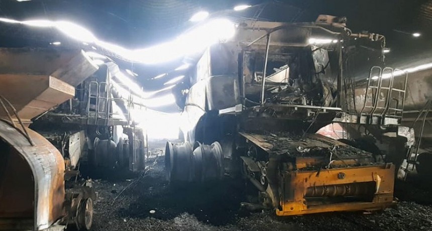 La Montenegrina: p&eacute;rdidas millonarias en d&oacute;lares tras robo y voraz incendio en una estancia de saenzpe&ntilde;enses