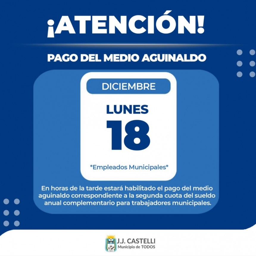 Pio Sander anunci&oacute; el pago del medio aguinaldo a trabajadores municipales